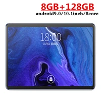 2021 new google play android 9 0 10 1 inch tablet octa core 8gb ram 128gb rom 2 5d glass wifi tablets dual sim card 3g 4glte gps