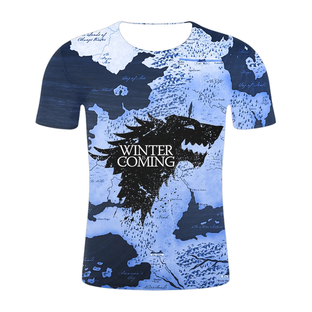 Новая футболка Игра престолов персонаж фильма 2019 новая Ночной король