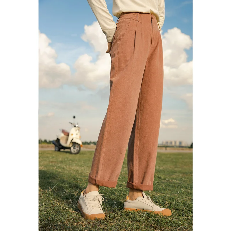 Инман осень зима литературные классические брюки корейский стиль хлопок удобные