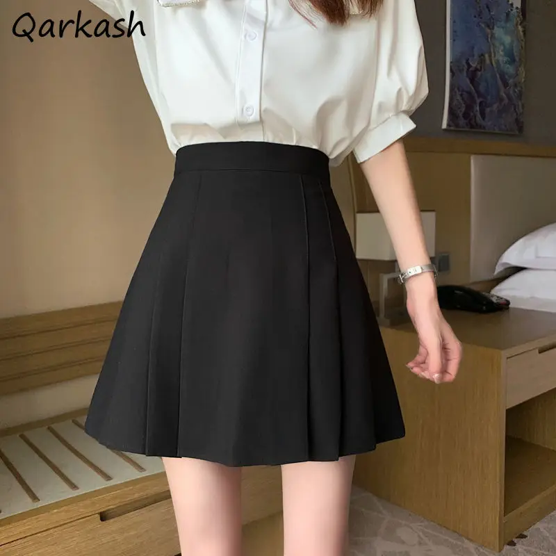 

Skirts Women High Waist Mini Design A-Line Clubwear Korean Fashion Sexy Streetwear Casual All-match Temperament Faldas Para 2021