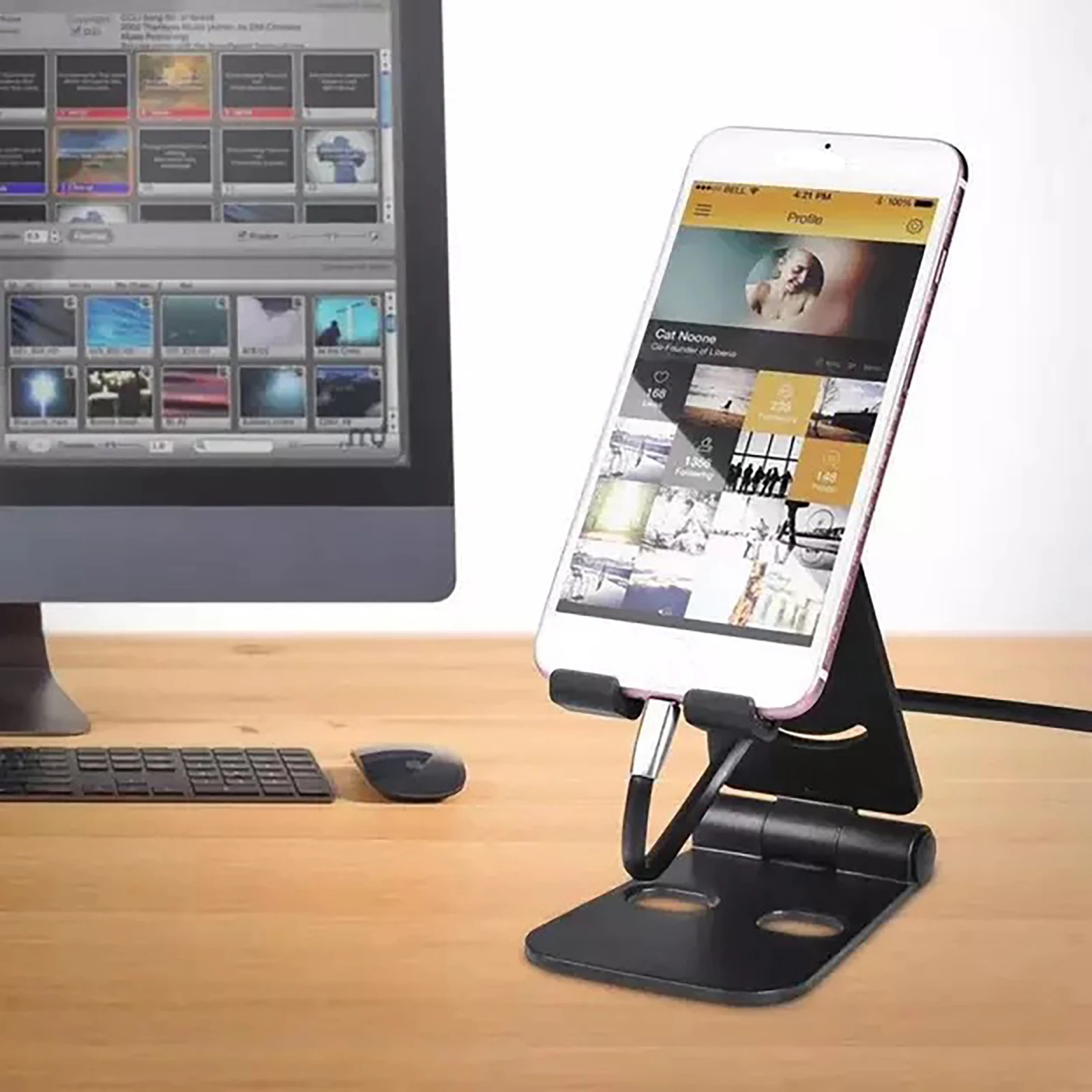 Универсальный Настольный складной держатель для телефона Регулируемый складная