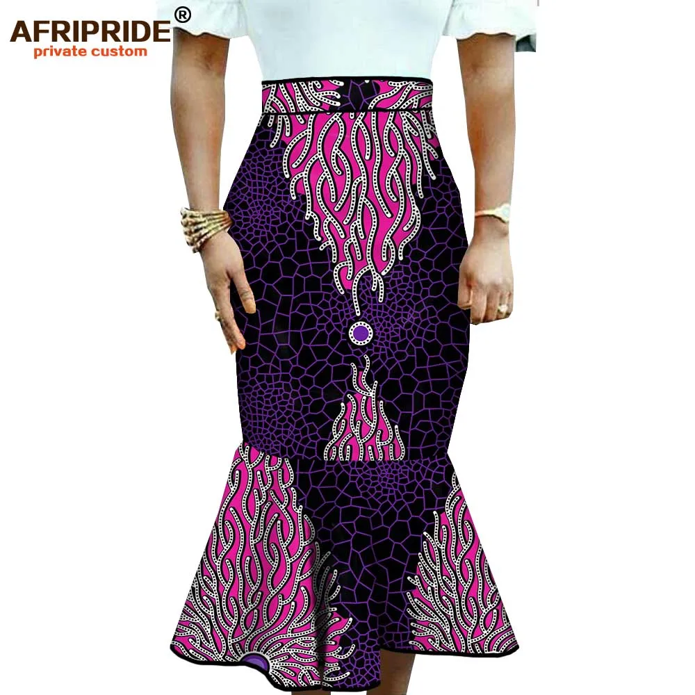 Женская Повседневная юбка в африканском стиле хлопковая до середины икры