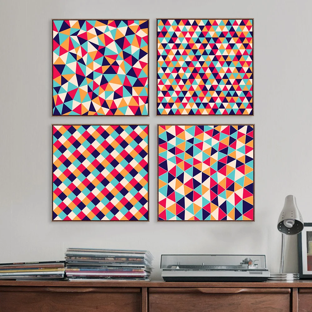 

Fashion Pattern Studio Room Painting Artwork Prints Square Canvas Poster Portrait Pictures for Living Room
