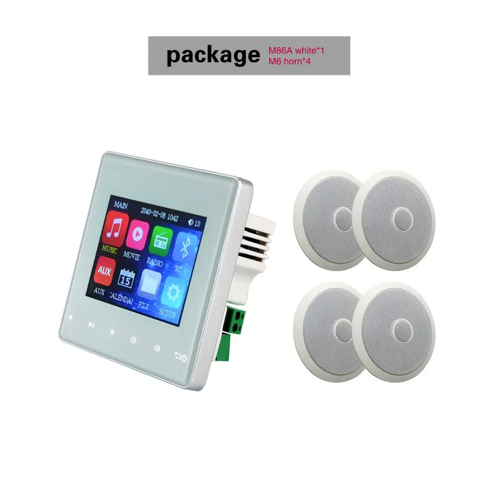 

M86A diy amplifier kit speaker amplifier audio power amplifier Stereo player bluetooth in Wall Amplifier with ceiling speaker