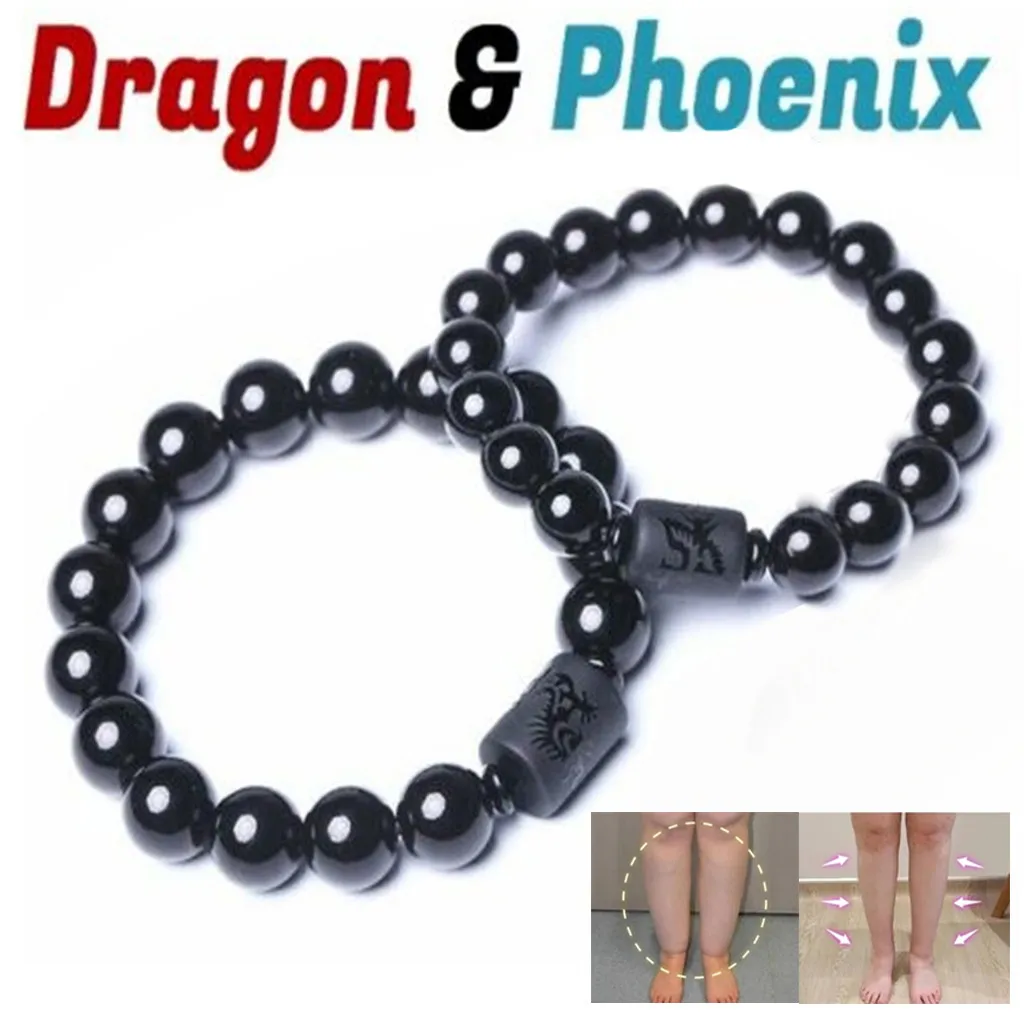 Браслет из черного обсидиана бусина с драконом натурального камня для мужчин и