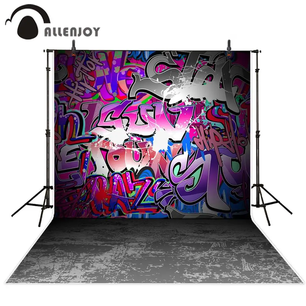 

Allenjoy photography backdrop spray graffiti street art fashion style photographic background photophone photocall photobooth