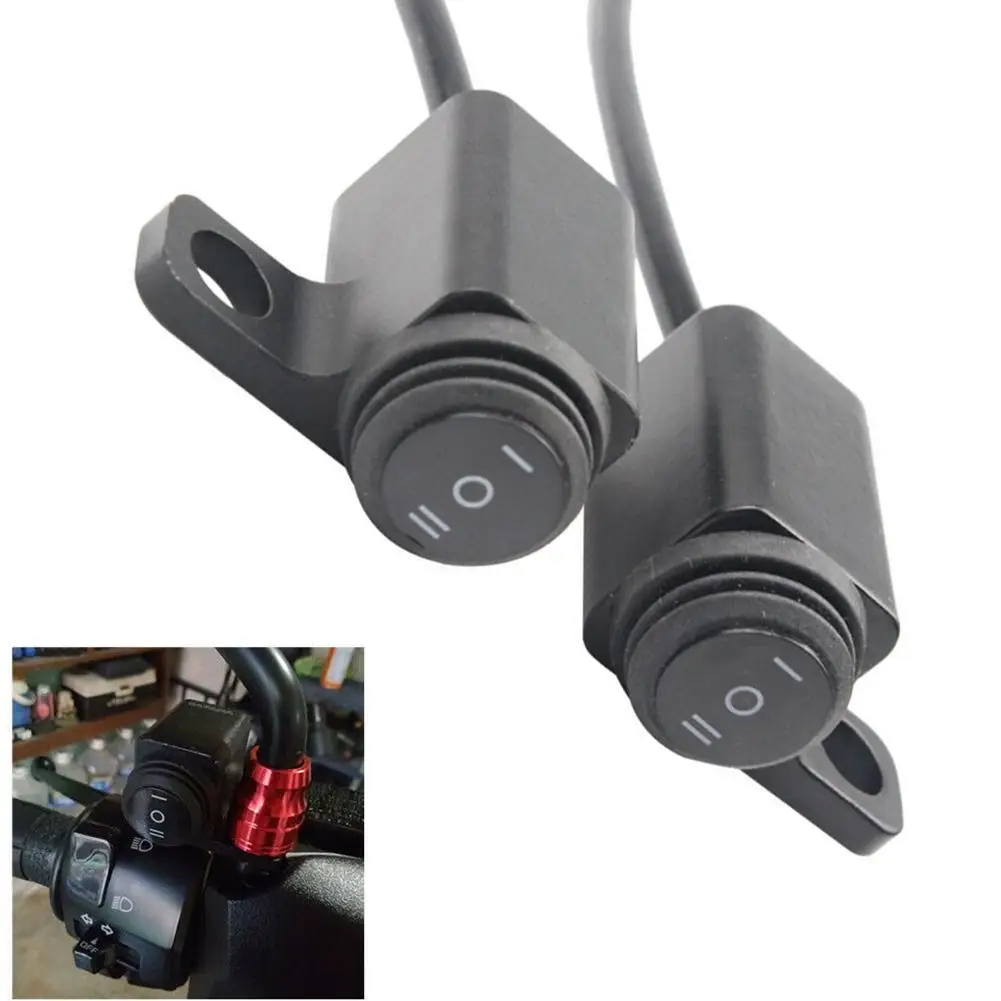 

Универсальный мотоциклетный Переключатель 12 В, сплав 10 мм, крепление на зеркало, мотоциклетная фара, стоп-сигнал, противотуманные фары, кноп...