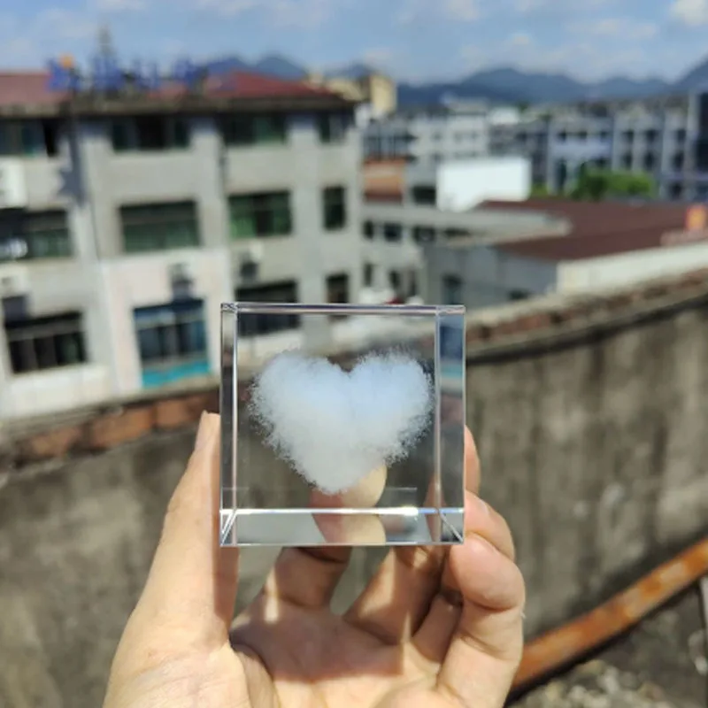 Новый хрустальный шар классический узор Твердый кубический 3D лазерная