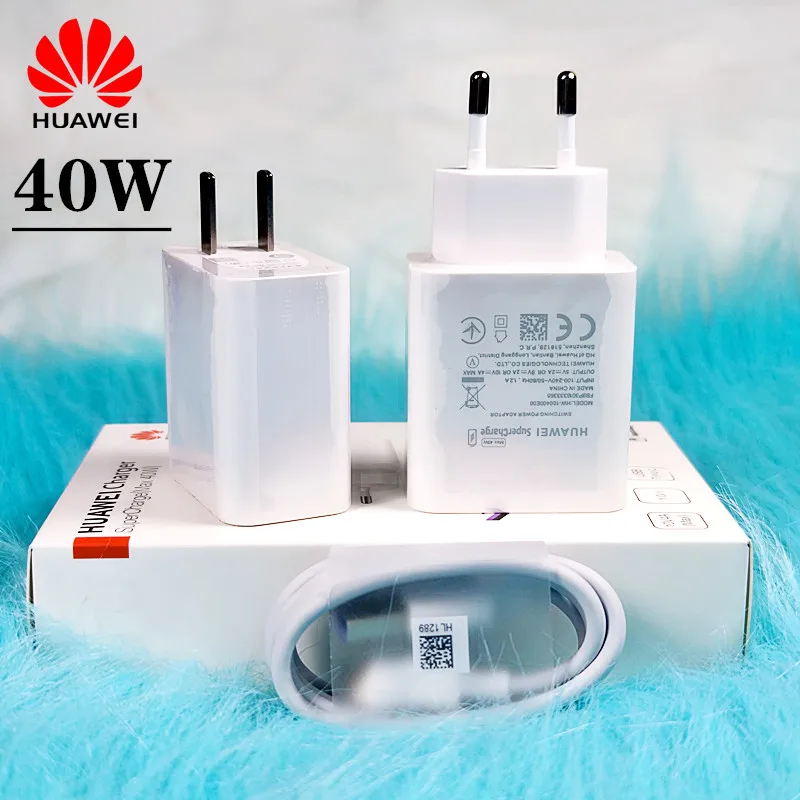 

Зарядное устройство Huawei P30 pro с поддержкой быстрой зарядки, 40 Вт