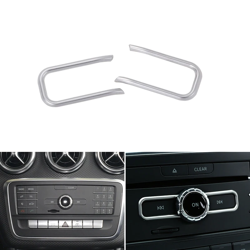 2 шт. Центральная панель управления CD для стайлинга автомобилей Mercedes Benz A B CLA GLA Class