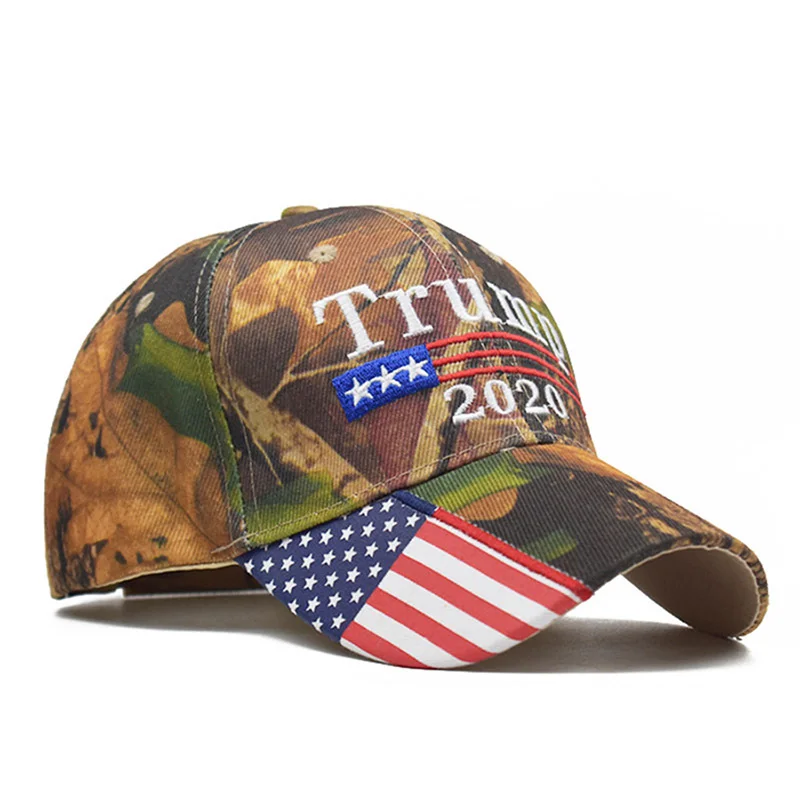 Make America Great Again вышивка флаг США 2020 Дональд Трамп шляпа переизбранная хлопковая