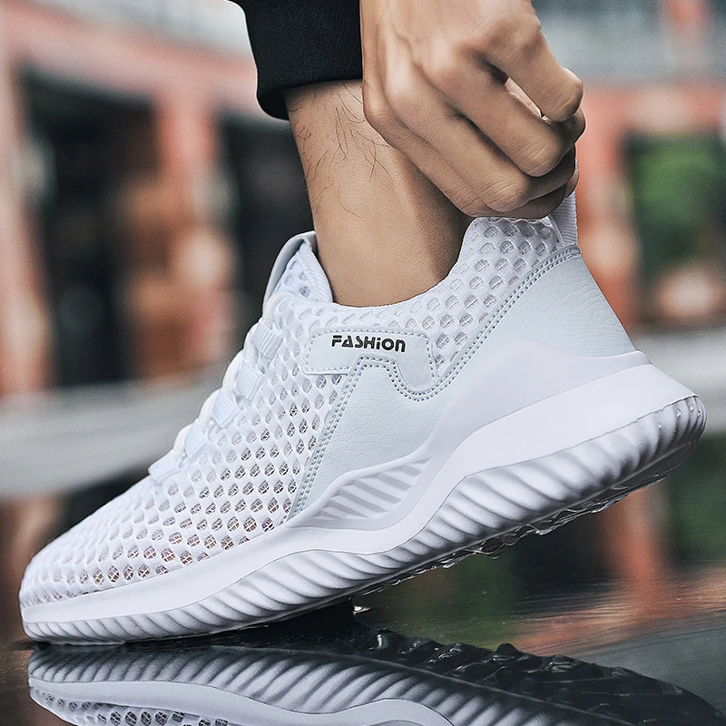 Кроссовки Для мужчин дышащие Повседневное Мужская обувь светильник большой