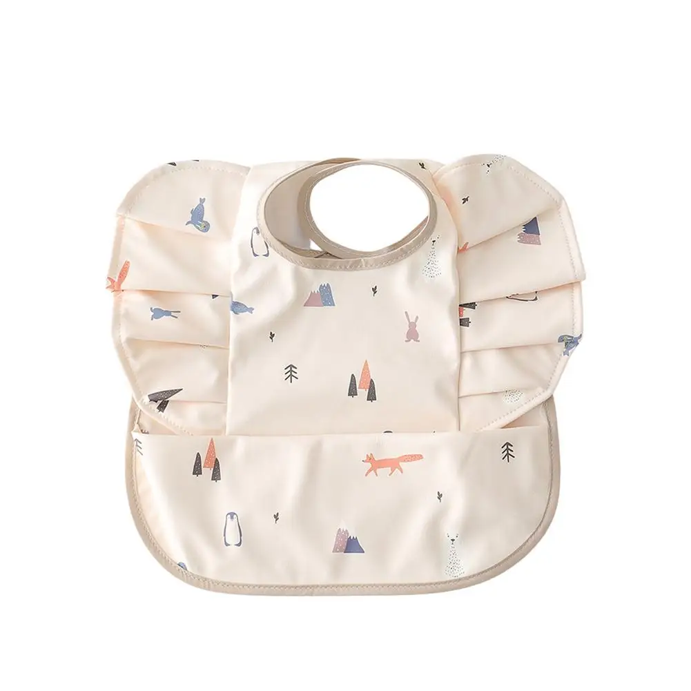 

Short Sleeved Bib Baby Waterproof Bibs With Pocket Toddler Bib With Sleeves And Crumb Catcher Stain And Odor Resistance Play