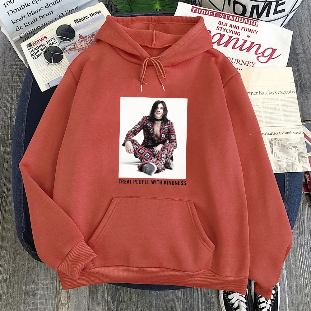 

Harry Styles Sweatshirt 2021 Fashion Harry Styles Women Hoodies Pink Top Full Character Pullovers Woman Clothes XL