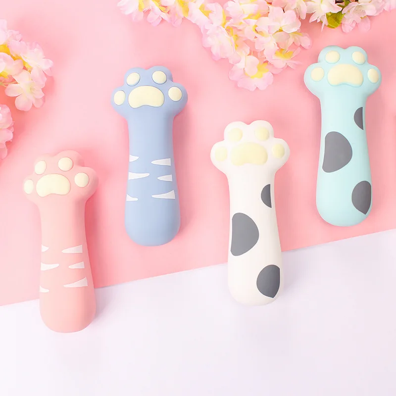 Мягкий силикагель kawaii кошачьи лапы узорчатый карандаш сумки милые канцелярские