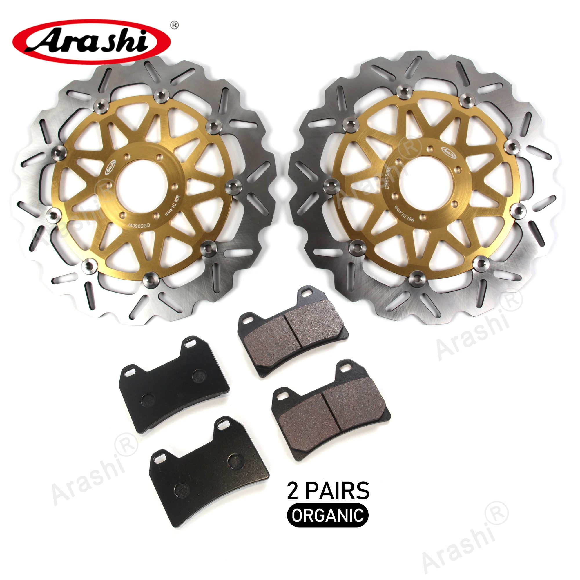 

Араши CNC передние тормозные диски Диски диски колодки для DUCATI ST3 1000 2004 2005 2006 / ST3 S 1000 2006 2007 / ST2 944 1997-2003