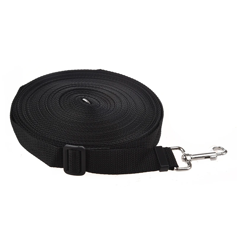 Черный 20 м длинный поводок для тренировок послушанию собаки щенка