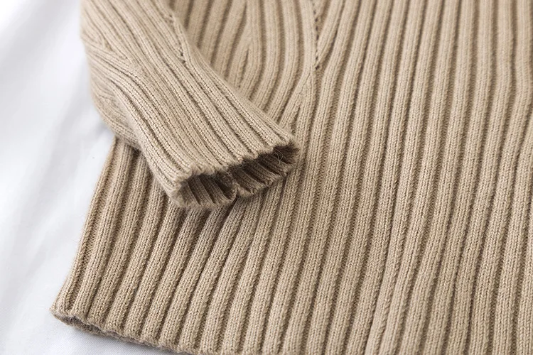 Toddler Girl Fitted Rib Knit Ruffled Collar Sweater Children Kids Girl Ribbed Sweater Winter Girls Tops