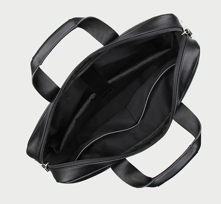 Мужской портфель из натуральной воловьей кожи, модная деловая сумка большой вместимости, Черная мужская сумка на плечо 17 дюймов, сумка для ноутбука