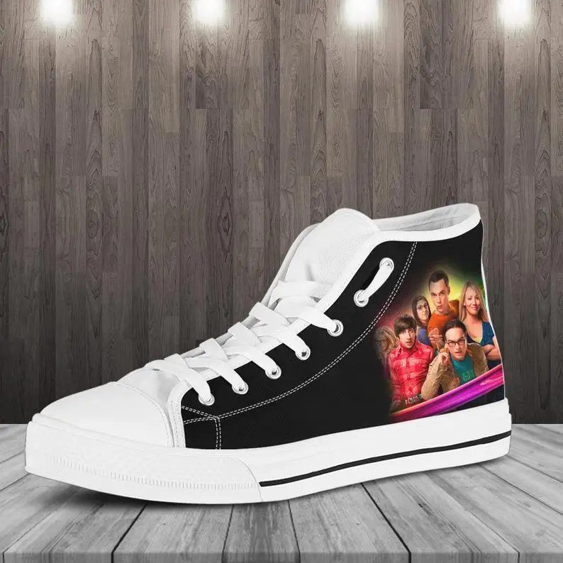

The Big Bang Theory High Top, The Big Bang Theory High tops, Mens Womens Designer Leisure Sneakers Men Casual Canvas Shoes