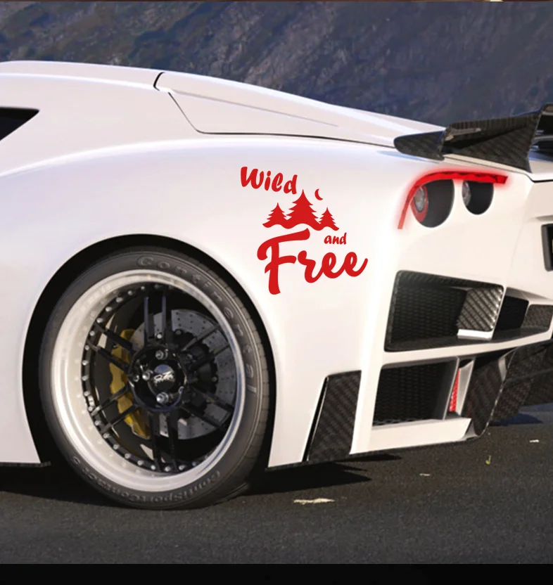 Дикие и бесплатные мотивационные фразы виниловые наклейки автомобильное стекло