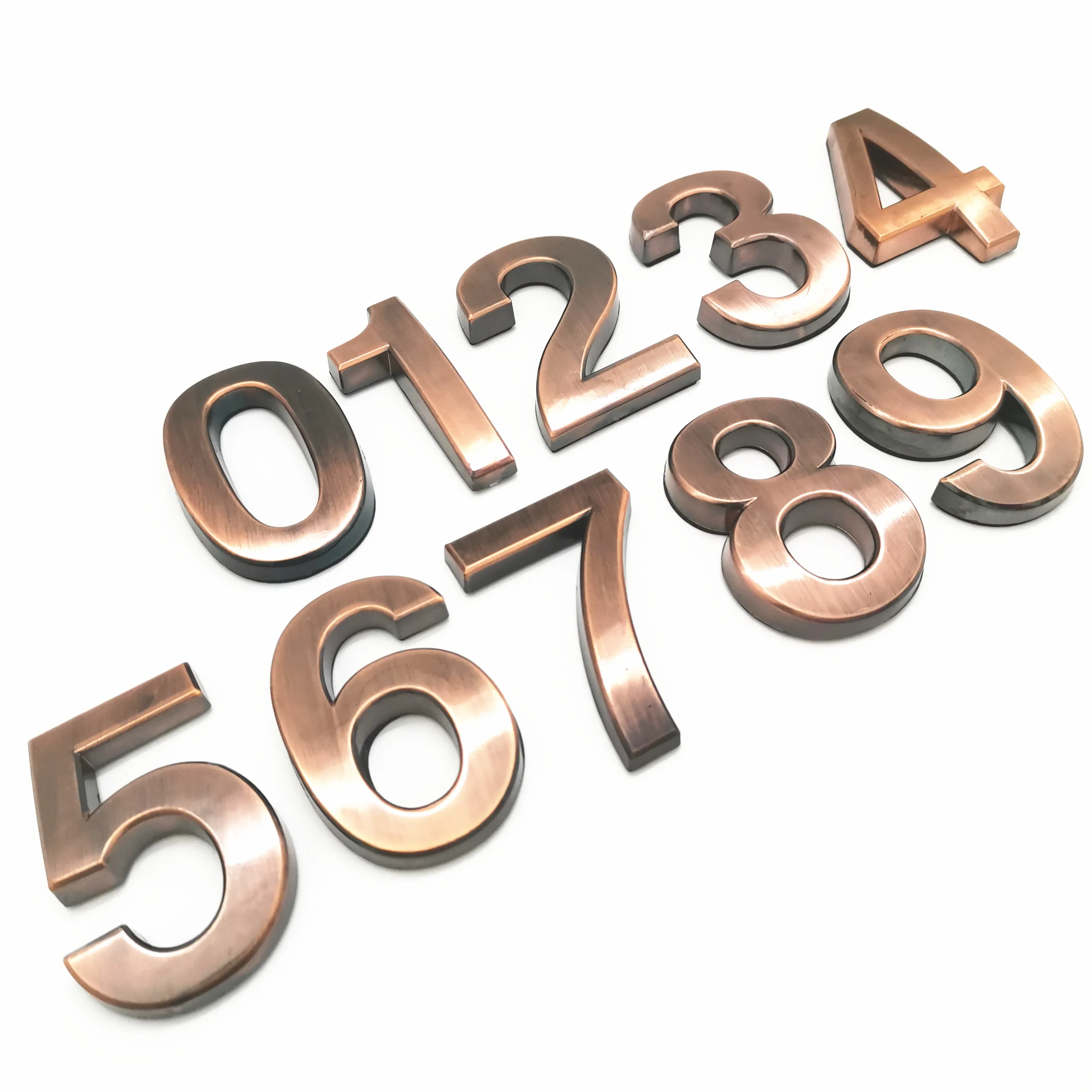 numeral door plate house numbers drawer sign plating gate 1pc 3d digits 0 to 9 plastic tag hotel home sticker address door label free global shipping