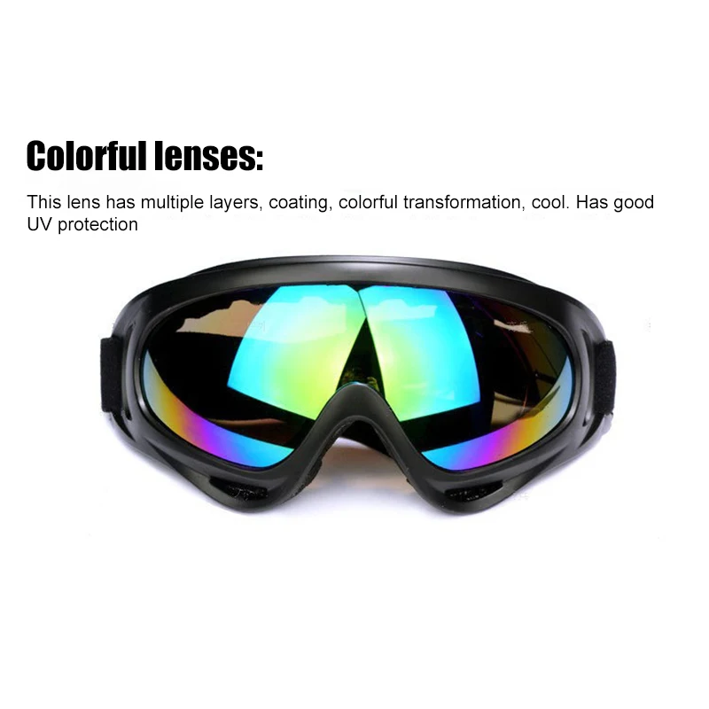1PC Adjustable Motorcycle Goggles Off-road Reflective Helmet Windproof Glasses | Автомобили и мотоциклы