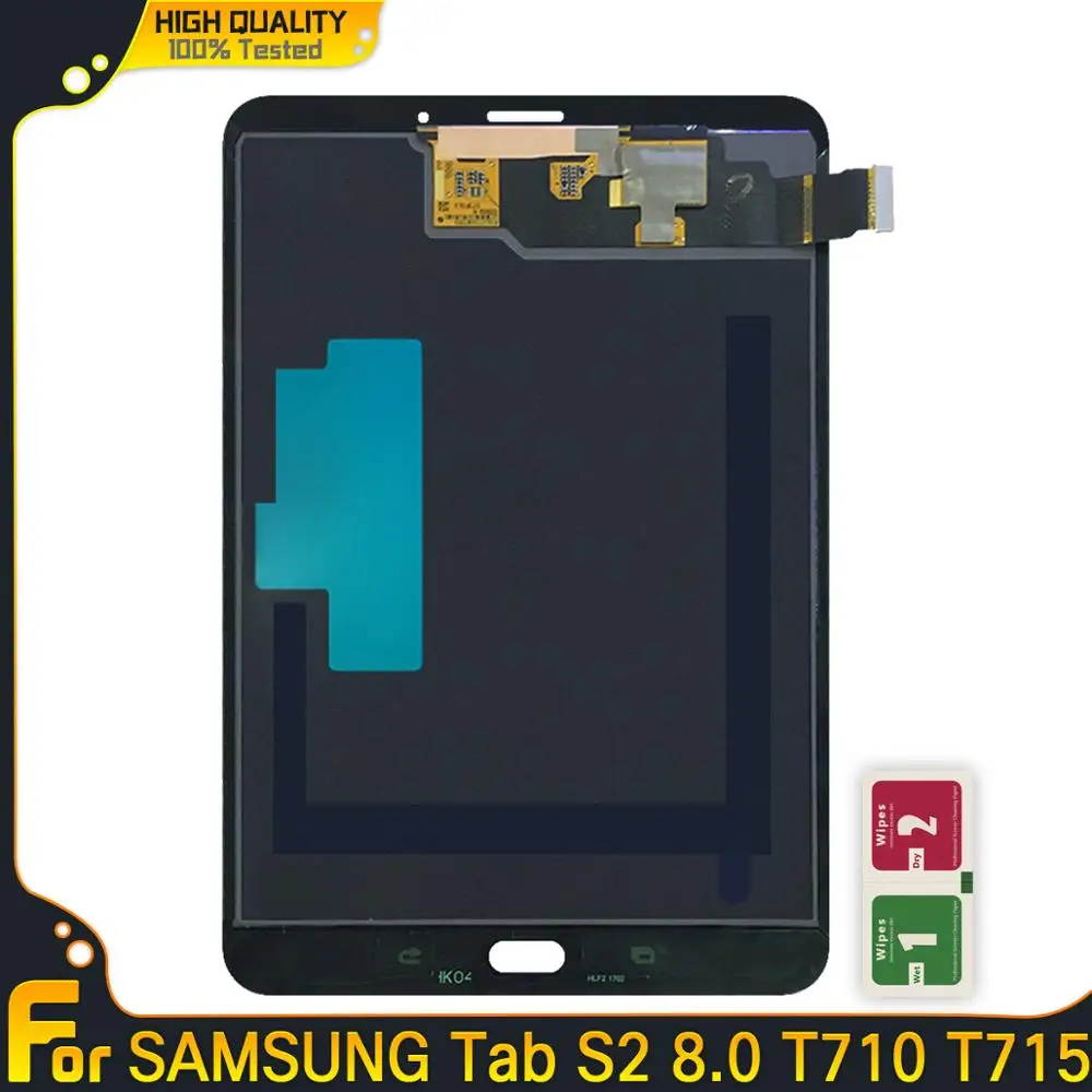 Для samsung GALAXY Tab S2 8,0 T710 T715 ЖК-дисплей сенсорный экран дигитайзер датчики полная сборка панель запасные части
