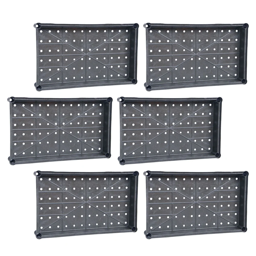 

6pcs Plant Germination Trays Multi-hole Nursery Growing Trays Sowing Tray