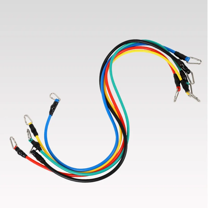 Латексные Эспандеры 11 шт./компл. тренировочные трубы для йоги резиновые