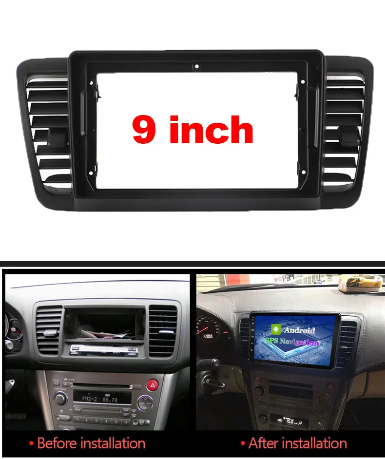 ABS Plastic Trim Fascia Frame For Subaru Legacy Outback 2004-2006 Refit Car Android Radio Navigation DVD Mounting Dashboard | Автомобили и