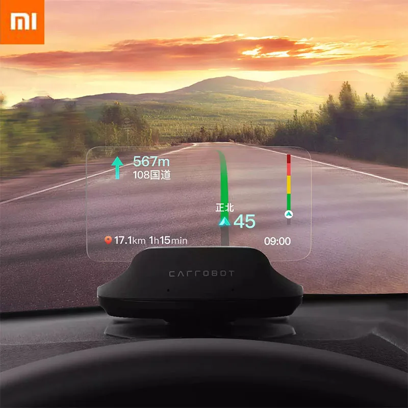 Новый Xiaomi Mi Carrobot Smart HUD + OBD Автомобильный дисплей лобовое стекло скоростной