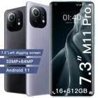 Смартфон с 5-дюймовым экраном, 16 + 7,3 ГБ, для Xiaomi 11 Pro, Huawei, Samsung