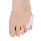 2 шт. одно отверстие маленький носок Varus сепаратор маленький Thumb Valgus корректор бандаж для пальца ноги ортопедическая накладка от вальгус палец ноги сепаратор TSLM1