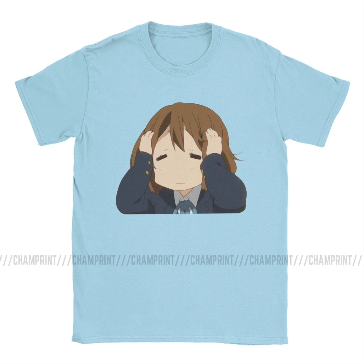 Yui Pat футболка для мужчин K-on Hirasawa японская музыка аниме смешные футболки с круглым