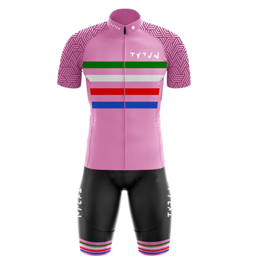

Short Sleeve Cycling Jersey Suits TYZVN Pro Team Clothing Ropa Ciclismo Men Summer Quick Dry Bicycle Maillot Pants Kits Apparel