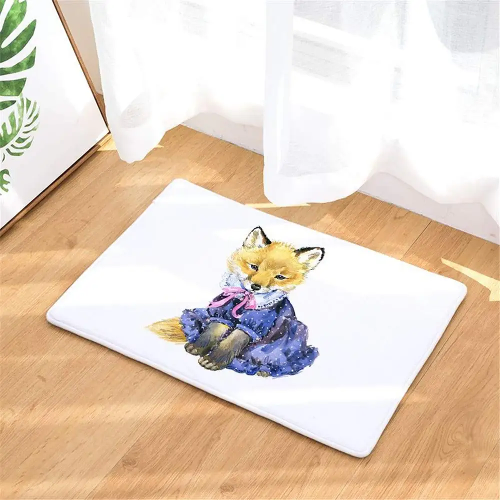 Fun Fox Princess дверьных ковриков внутренняя дверь или уличный дверной коврик скребок