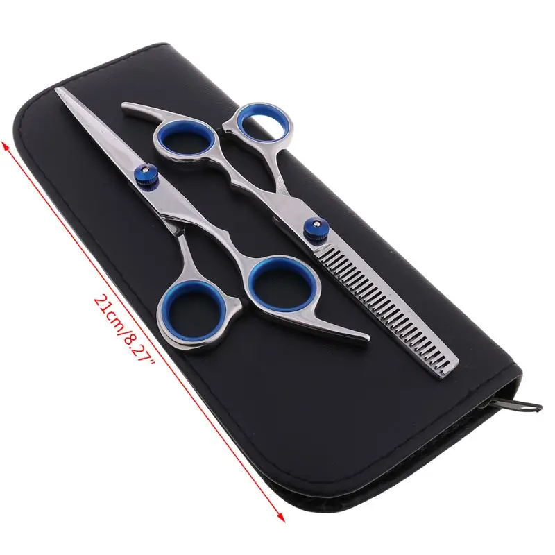 

10 Pcs Professional Hair Cutting Scissors Set Thinning Shears Hair Razor Comb Clips Cape Hairdressing Kit Barber Home