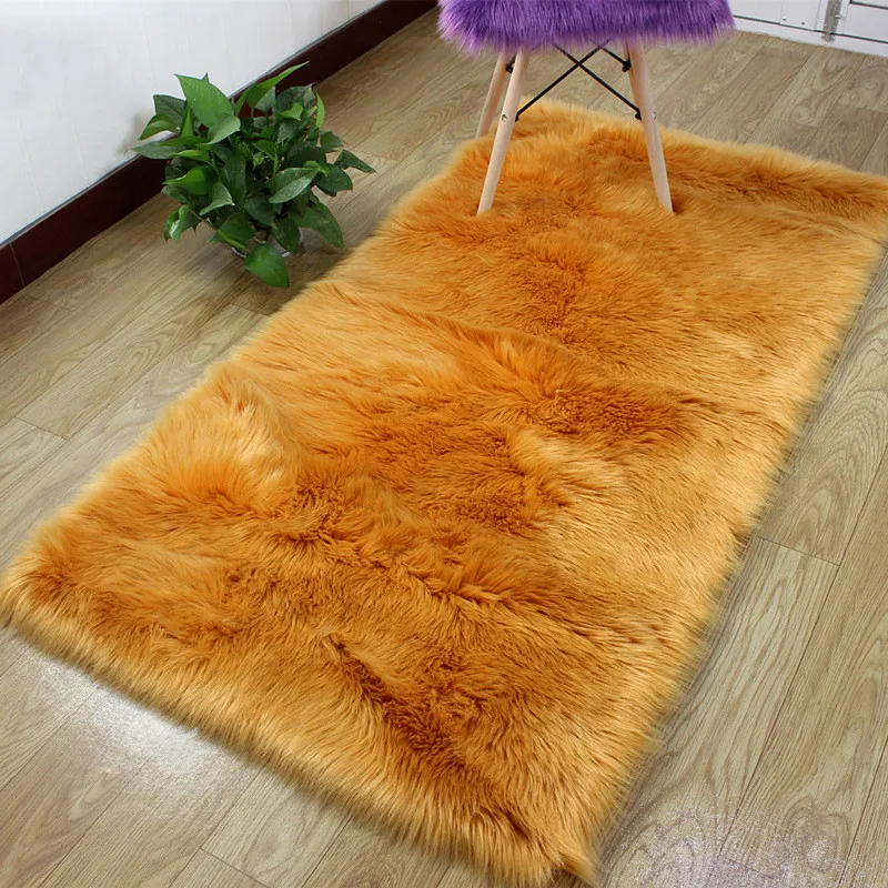 Современная Гостиная для дома спальня искусственная шерсть большой размер