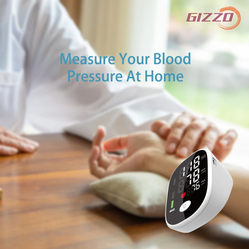 

GIZZO Medical Automatic Arm Type Sphygmomanometer Pressure Tanometer Accurate Home Heart Rate Pulse Blood Pressure Monitor