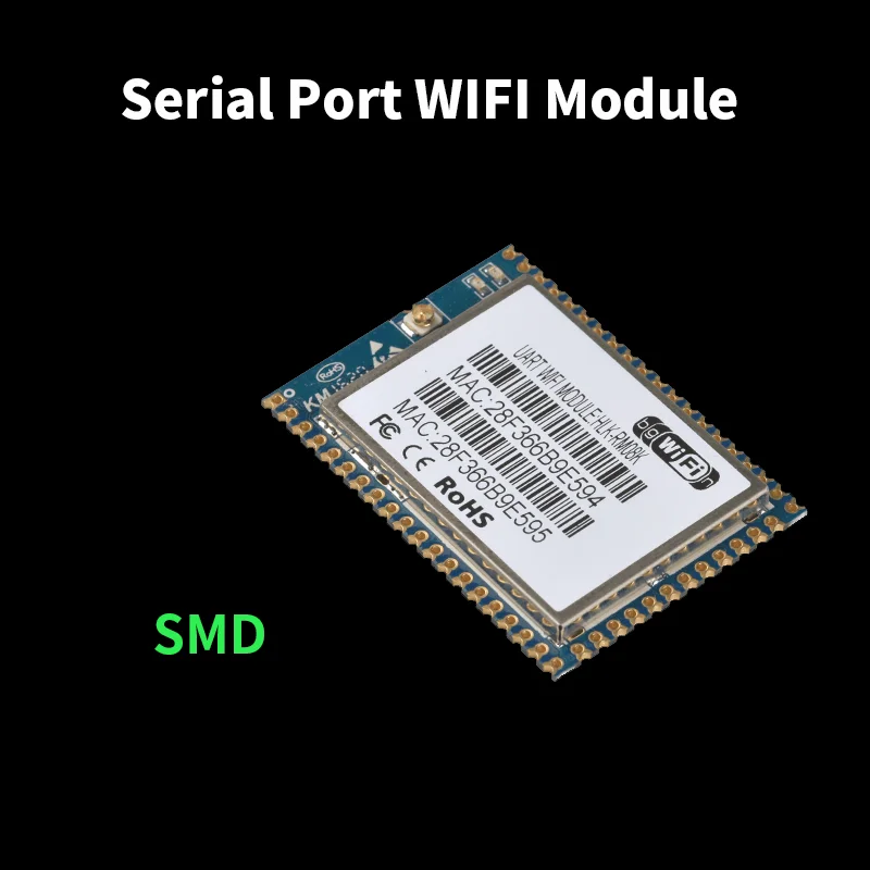 

HLK-RM08K SMD модуль с последовательным портом Wi-Fi, соединительные компоненты шлюза беспроводной маршрутизации для Светодиодный туального свето...