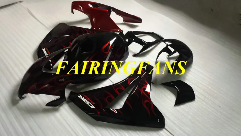 Комплект обтекателей для HONDA CBR1000RR 08 09 10 11 CBR 1000 RR 1000RR 2008 2011 Red Обтекатели с пламенем