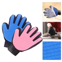 pet cat grooming glove deshedding brush gloves hair remover dog combs cleaning bathing massage gloves dog grooming and care