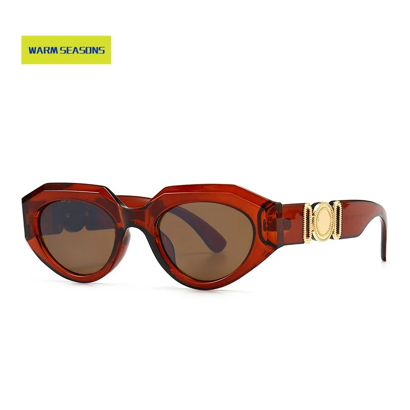 

2pce new style metal inlaid square Sunglasses trend street photography modern charm RETRO SUNGLASSES