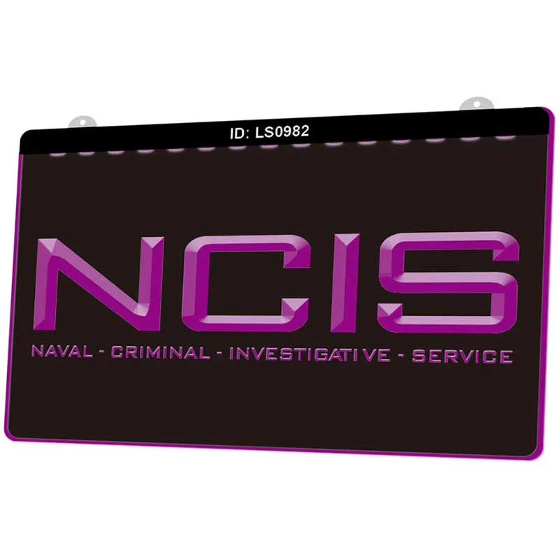 LS0982 морская служба по расследованиям Ncis новый светодиодный светильник с 3D