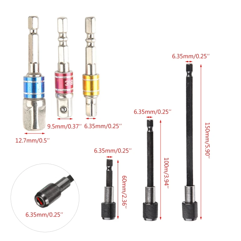 

Socket Adapter Flexible Shaft Extension 105° Right Angle Screwdriver Drill Bit