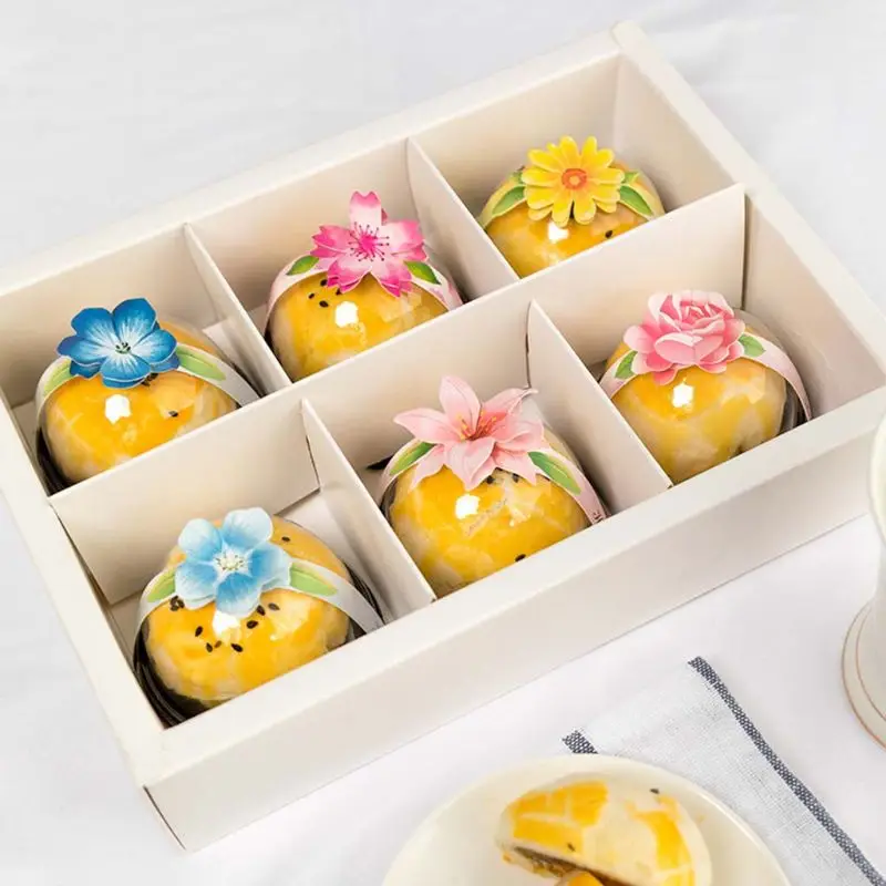 80 шт Вишня яичный желток хрустящий Кондитерские уплотнение Стикеры полосы