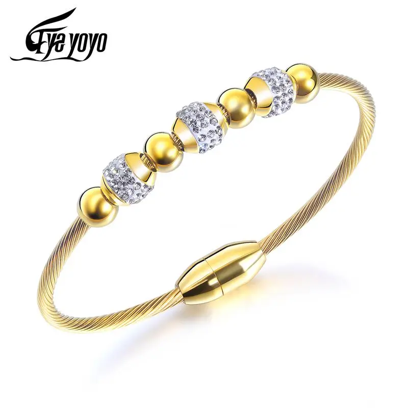 EyeYoYo Bracelet Multi Twisted Cable Wire Bangle Fashion Cute Bangles Unique Designer Brand Christmas Cuff Bracelets | Украшения и