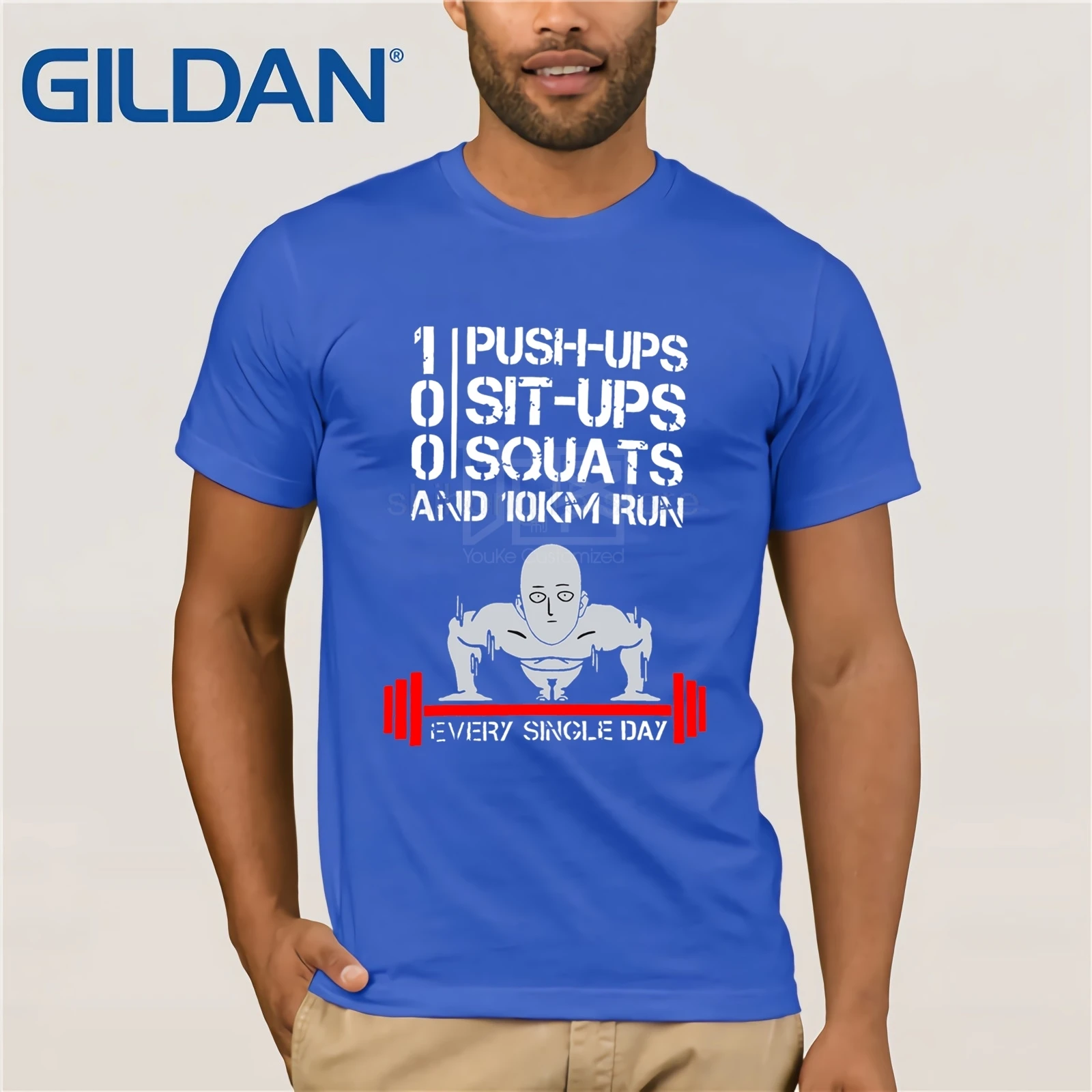 Новая популярная мужская Черная футболка с принтом One Punch Man Regiman Saitama аниме размер