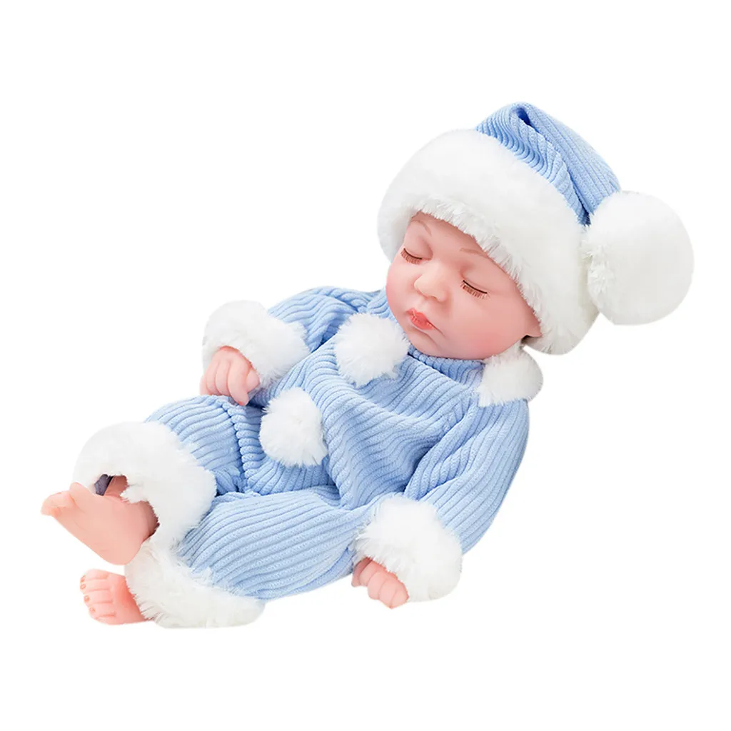 Мягкие куклы Новорожденные 11 дюймов реалистичные настоящие для сна Реалистичная